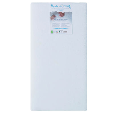 Bundle of Dreams 6" Hypoallergenic Baby Crib Mattress, Organic Cover (Used)