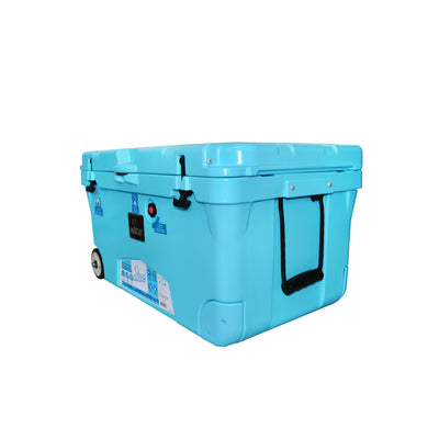 nICE G3 CLF-510746 110 Quart Roto Molded Wheeled Insulated Cooler, Light Blue