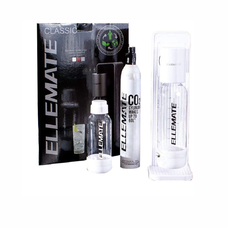 Ellemate Classic Water Only Carbonator Machine with 1 Bottle (Open Box)