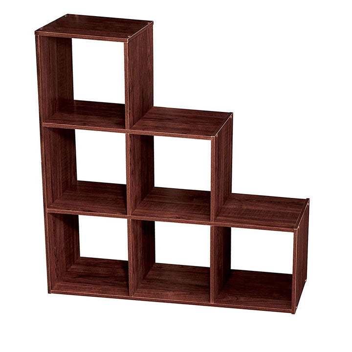 ClosetMaid 3 Tier Wooden Cubeical Organizer, Dark Cherry (Open Box) - VMInnovations