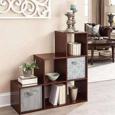 ClosetMaid 3 Tier Wooden Cubical Organizer for Added Storage, Dark Cherry (2 Pk) - VMInnovations