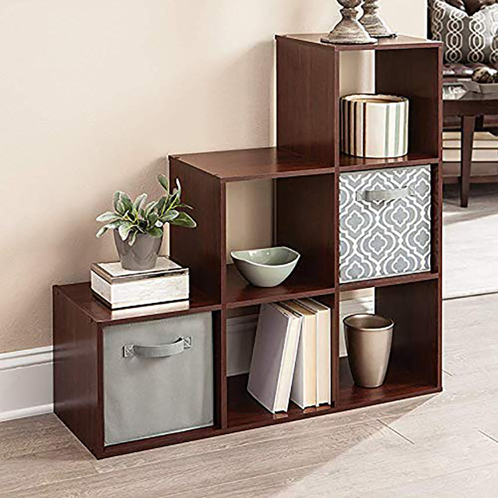 ClosetMaid 3 Tier Wooden Cubeical Organizer, Dark Cherry (Open Box) - VMInnovations