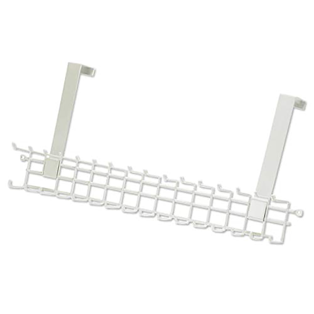 ClosetMaid Over the Door Durable Wire Rack for Men and Women Accessories, White - VMInnovations