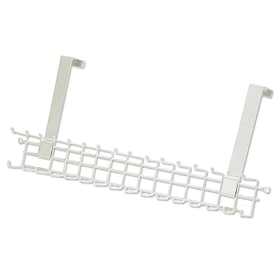 ClosetMaid Over the Door Wire Rack for Men and Women Accessories, White (Used)