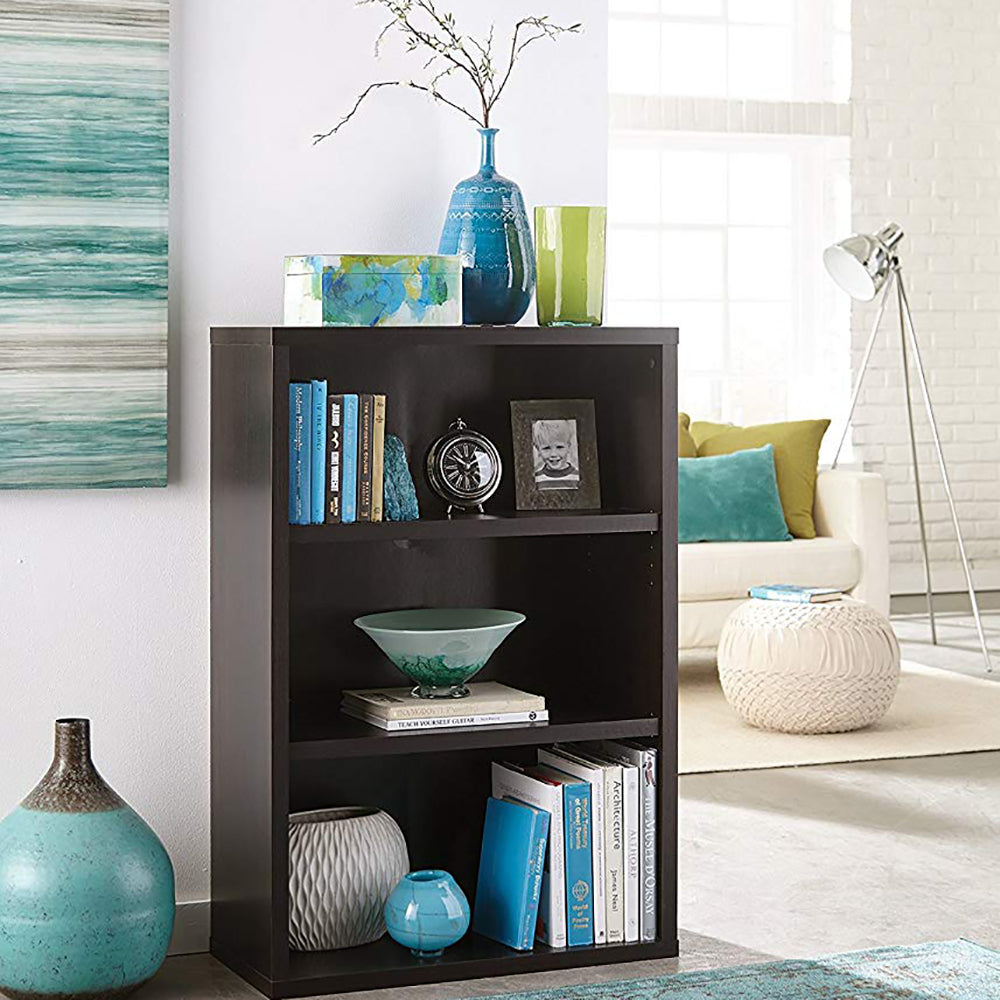 ClosetMaid Premium 3 Shelf Bookcase with Removable and Adjustable Shelves, Black