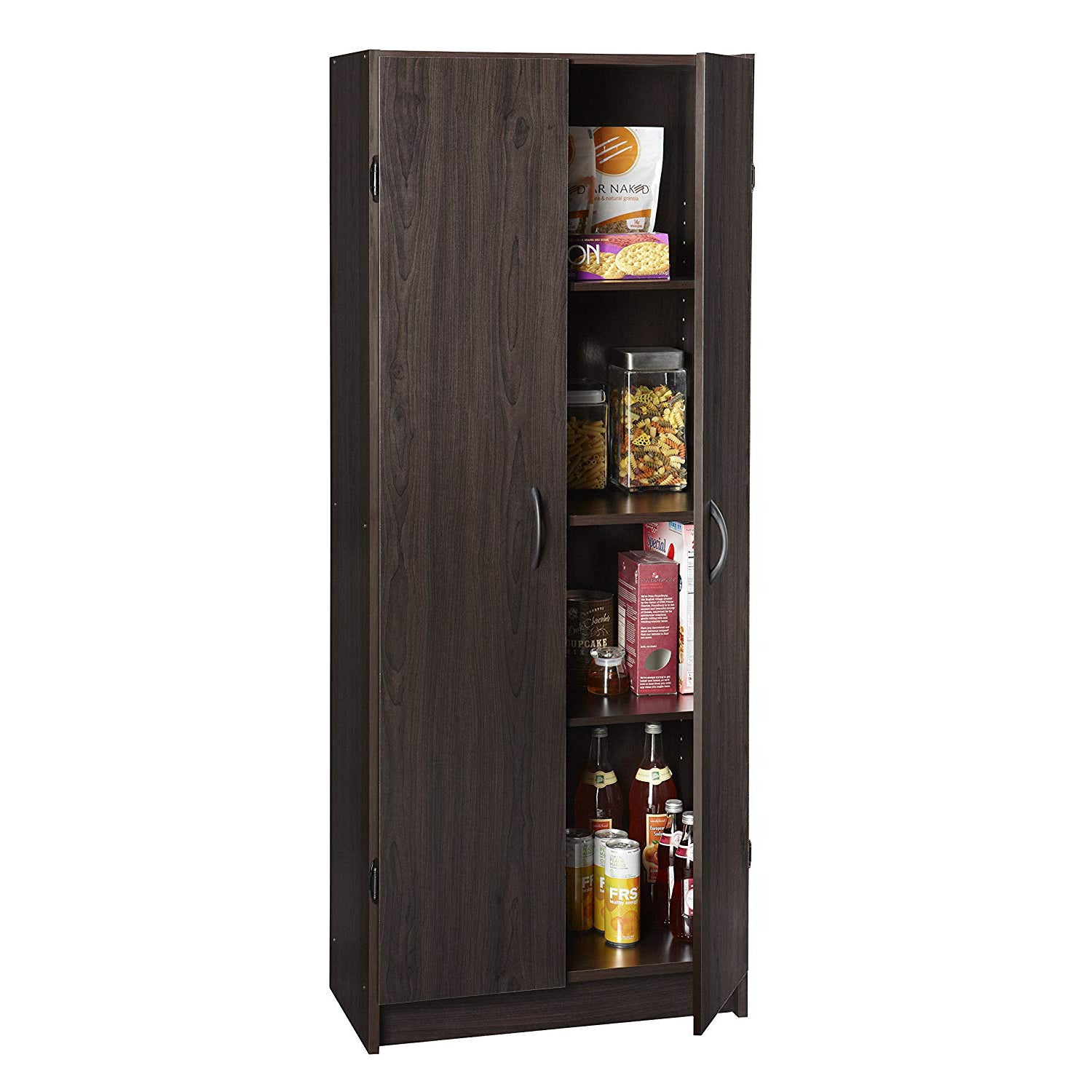ClosetMaid Wooden Pantry Cabinet for Added Storage and Organization, Espresso - VMInnovations