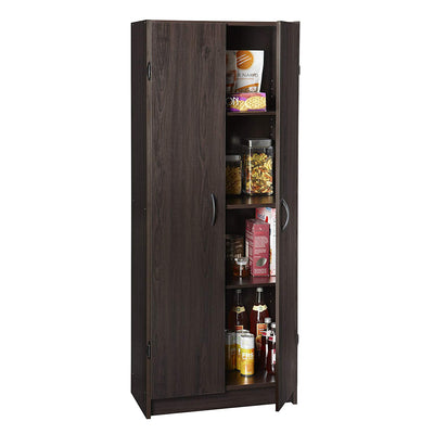 ClosetMaid Wooden Pantry Cabinet for Added Storage and Organization, Espresso - VMInnovations
