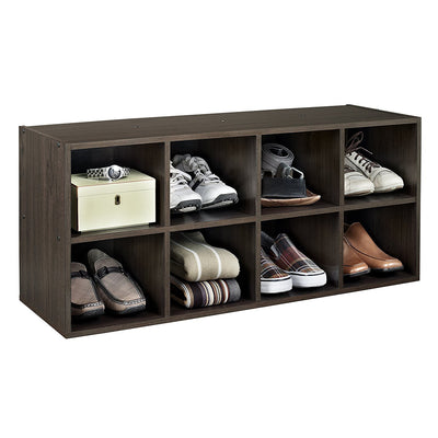 ClosetMaid 8 Box Stylish Closet Shoe Organizing Storage Station, Espresso (Used)