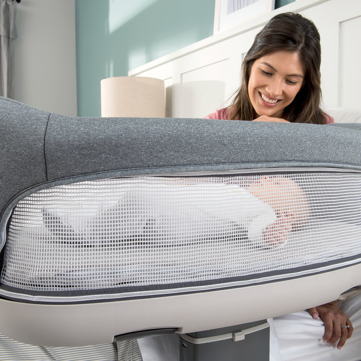 Chicco Close to You 3-in-1 Portable Infant Baby Bedside Bassinet, Heather Gray - VMInnovations