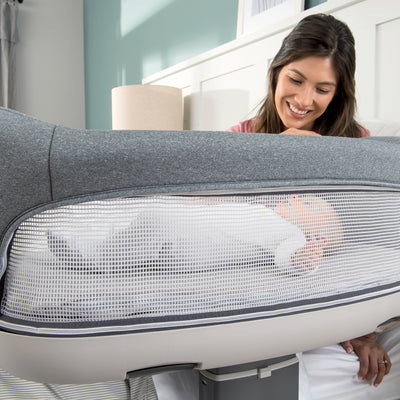 Chicco Close to You 3-in-1 Portable Infant Baby Bedside Bassinet, Heather Gray - VMInnovations