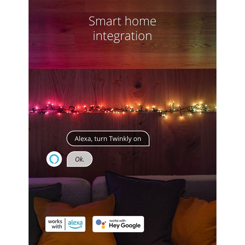 Twinkly Cluster App-Controlled Smart LED Christmas Lights 400 Multicolor RGB