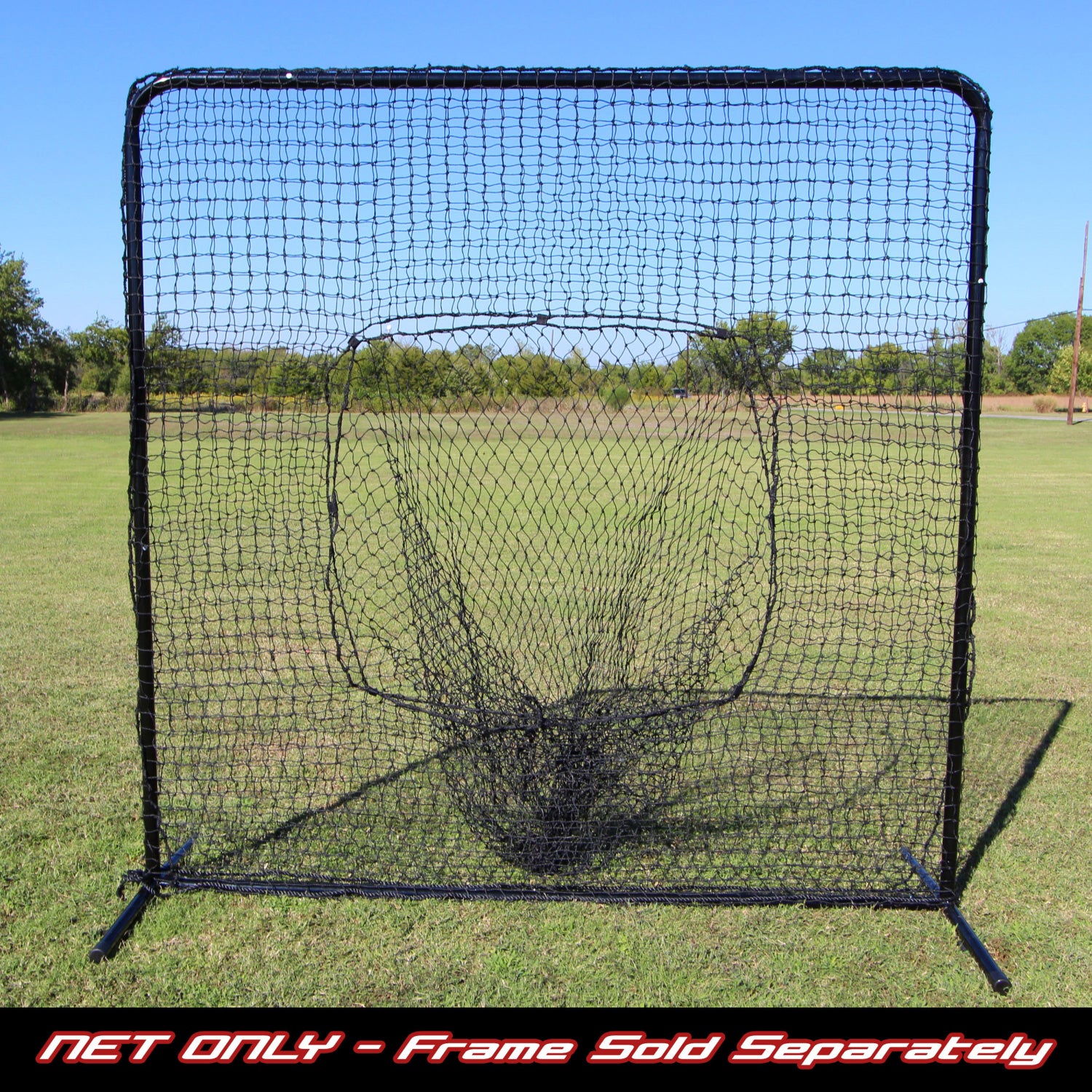 Cimarron Replacement 7x7 Foot Baseball Batting Sock Safety Net Only (Open Box)