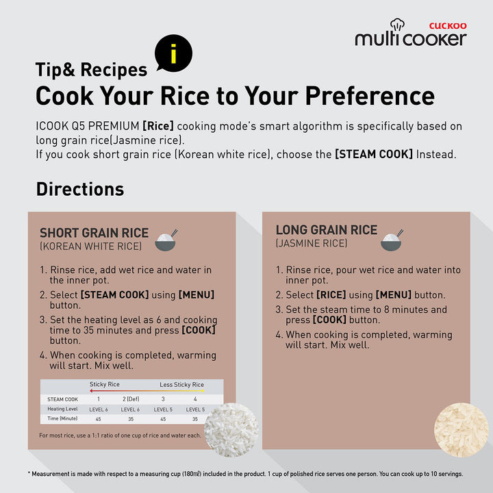 Cuckoo Q5 Premium 8 in 1 Multicooker (Open Box)