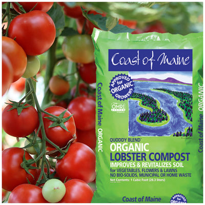 Coast of Maine Quoddy Blend Lobster Compost Plant Soil, 1 Cubic Foot (8 Pack)