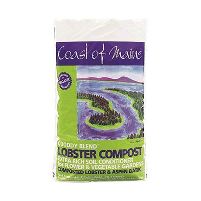 Coast of Maine Quoddy Blend Lobster Compost Plant Soil, 1 Cubic Foot (8 Pack)