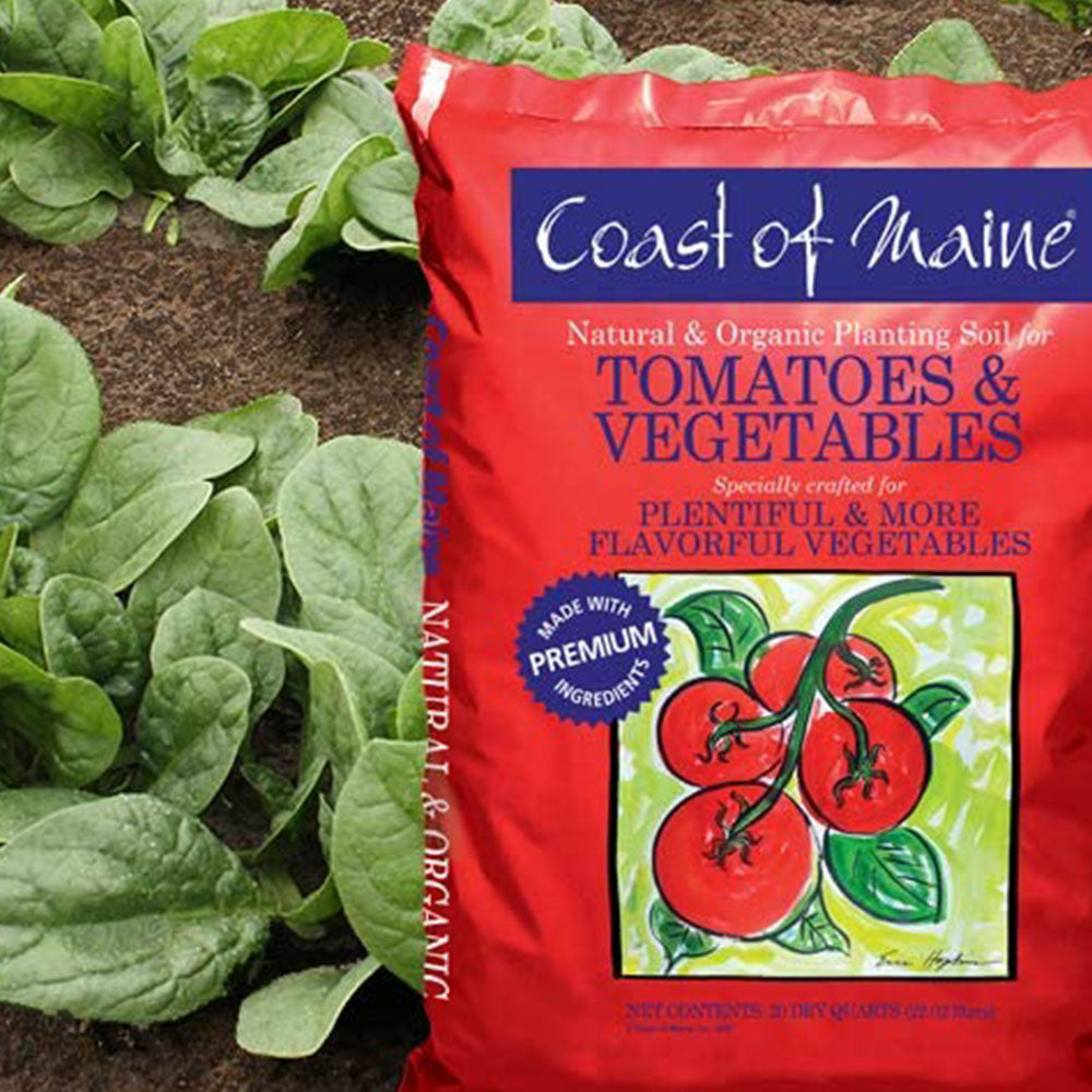 Coast of Maine OMRI Listed Tomato and Vegetable Planting Soil, 20 Quart Bag