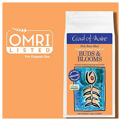 Coast of Maine OMRI Listed Fish Bone Meal Pack Organic Potting Soil, 3 Pound Bag - VMInnovations