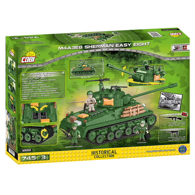 COBI Historical Collection M4A3E8 Sherman Easy Eight Building Blocks, Set #2533