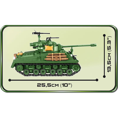 COBI Historical Collection M4A3E8 Sherman Easy Eight Building Blocks, Set #2533