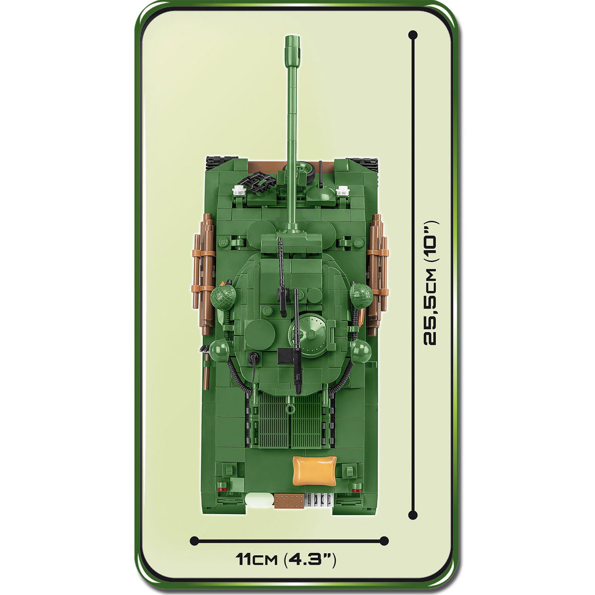 COBI Historical Collection M4A3E8 Sherman Easy Eight Building Blocks, Set #2533