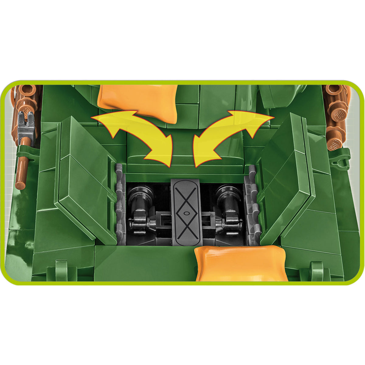 COBI Historical Collection M4A3E8 Sherman Easy Eight Building Blocks, Set #2533