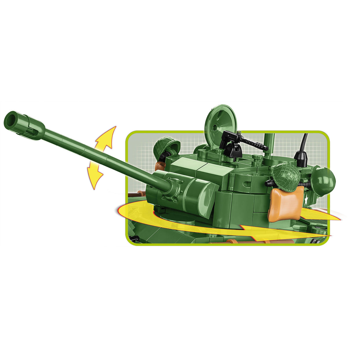 COBI Historical Collection M4A3E8 Sherman Easy Eight Building Blocks, Set #2533