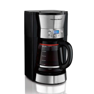 Hamilton Beach 12 Cup Programmable Timer Coffee Maker Machine (Open Box) - VMInnovations