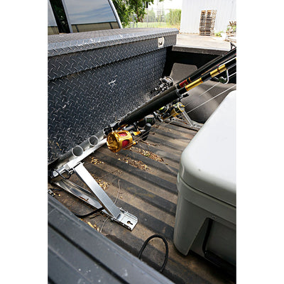 Viking Solutions 10 Rod Wall Mounted Aluminum Steel Fishing Rod Rack (Open Box)