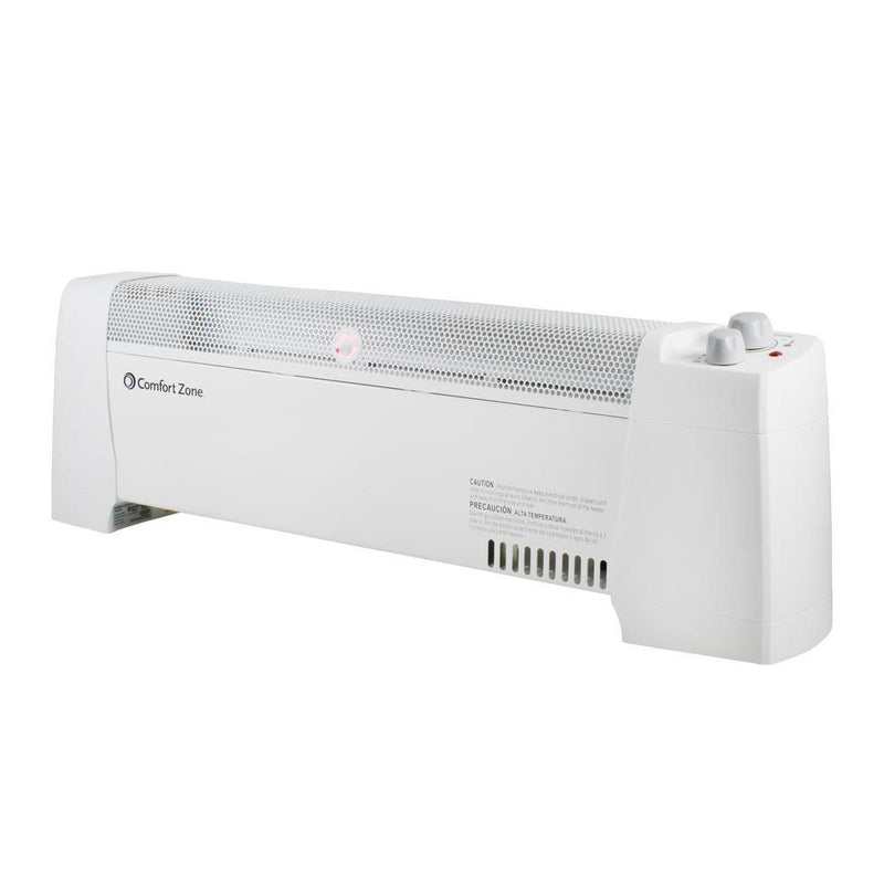Comfort Zone 1500 Watt Baseboard Space Heater with Digital Thermostat (Open Box)