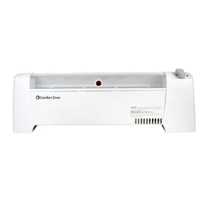 Comfort Zone 1500W Baseboard Convection Space Heater with  Thermostat (Open Box)