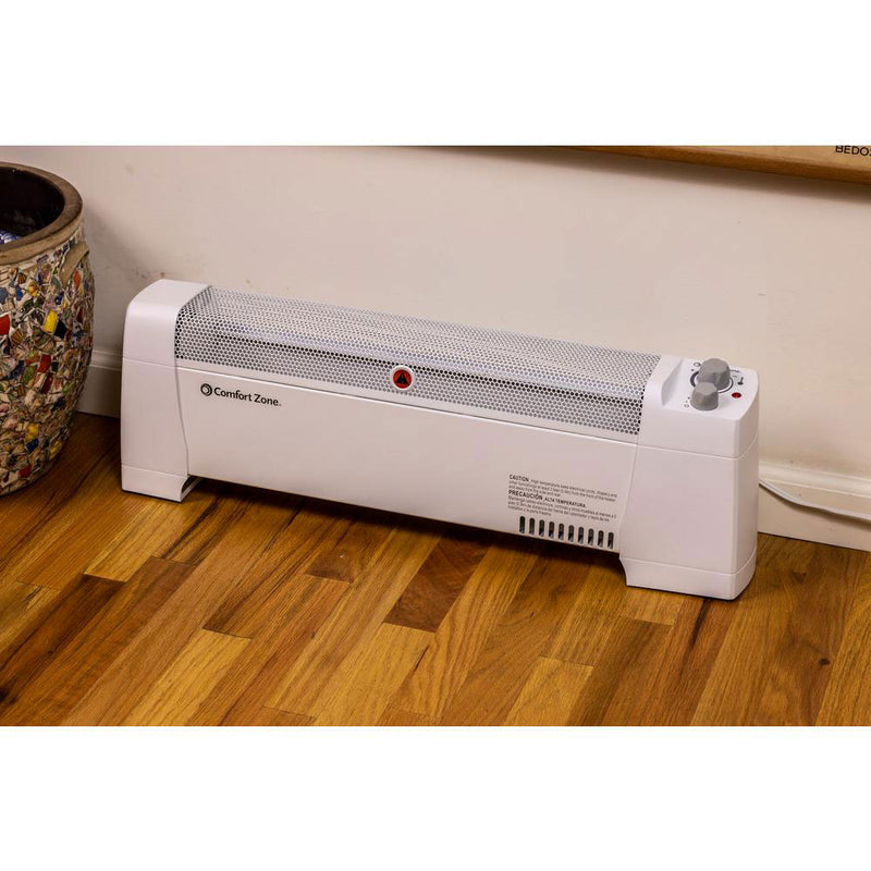 Comfort Zone 1500W Baseboard Convection Heater w/ Digital Thermostat (For Parts)
