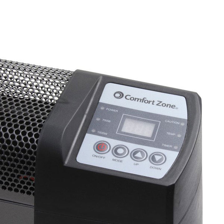 Comfort Zone 1500 Watt Convection Space Heater with Digital Thermostat (Used)
