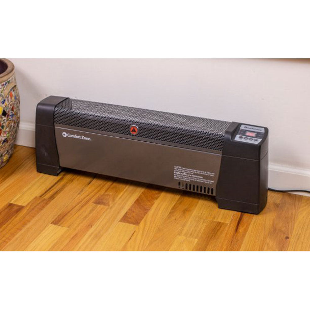 Comfort Zone 1500 Watt Baseboard Space Heater with Digital Thermostat(For Parts)