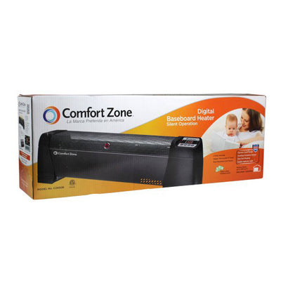 Comfort Zone 1500 Watt Baseboard Space Heater with Digital Thermostat(For Parts)