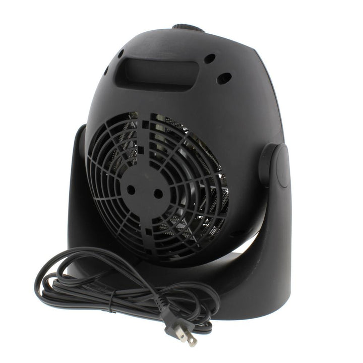 Comfort Zone 1500W Electric Space Heater Personal Fan Dual Unit, Black(Open Box)