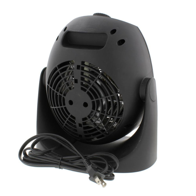Comfort Zone Portable 1500W Electric Space Heater Personal Fan Dual Unit, Black