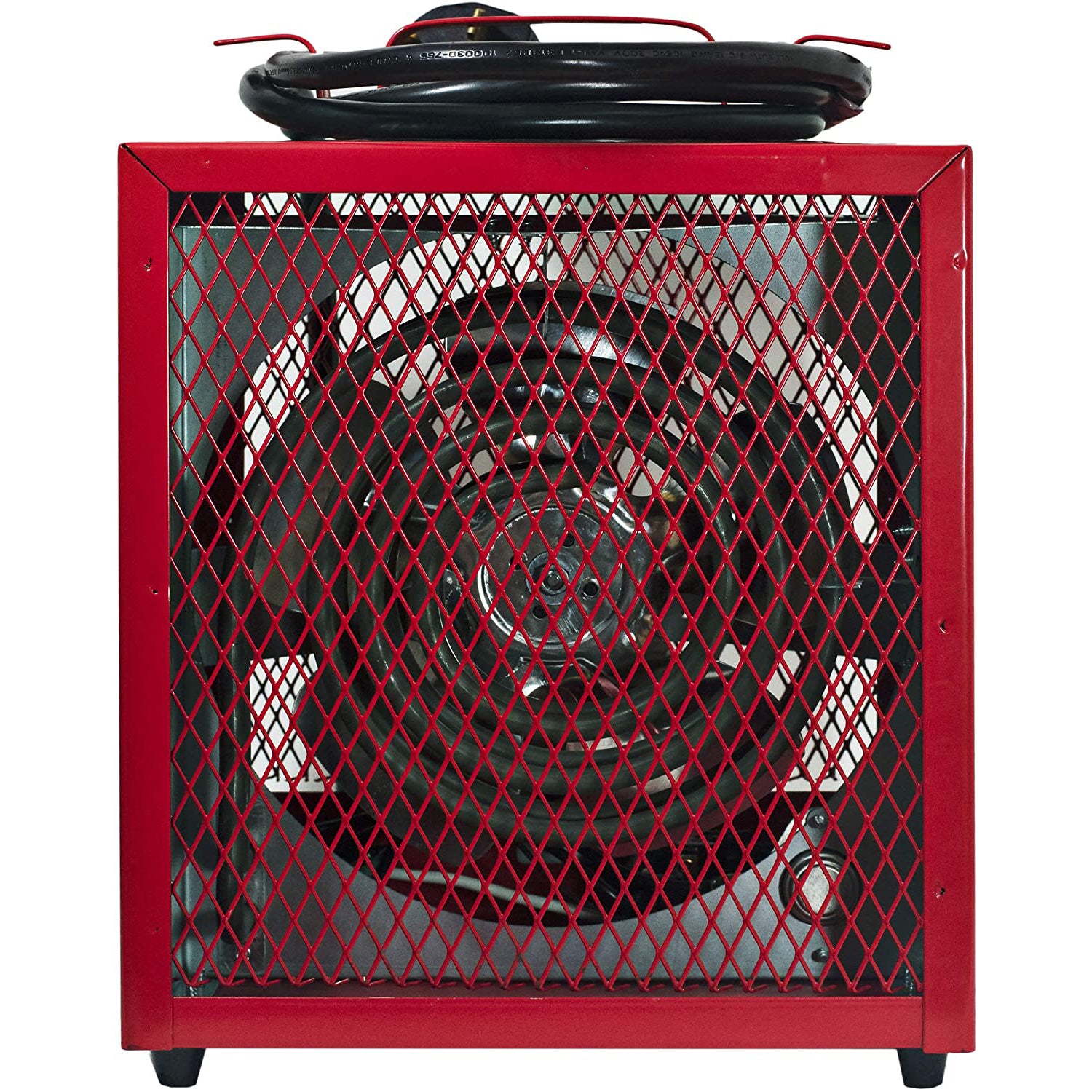 Comfort Zone Portable Fan Forced Industrial Workshop Space Heater, Red (Used)