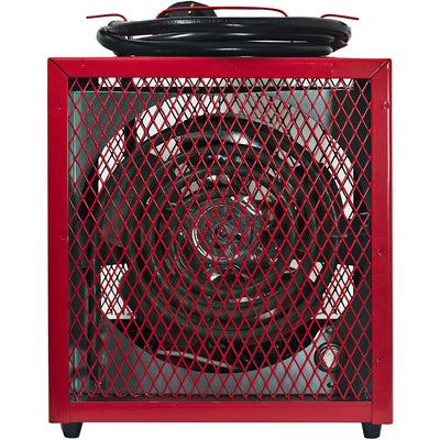 Comfort Zone Portable Fan Forced Industrial Workshop Space Heater, Red (Used)