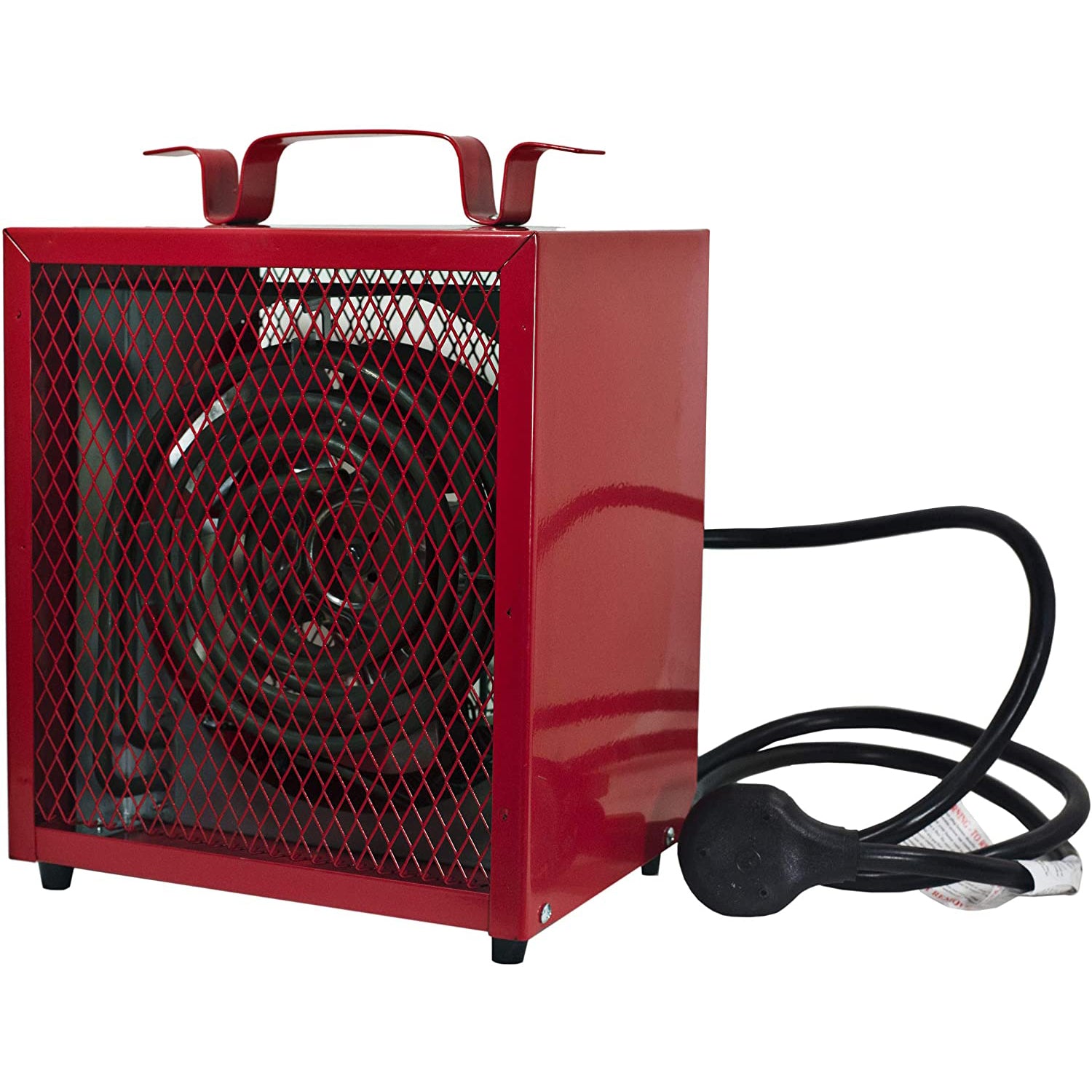 Comfort Zone Portable Fan Forced Industrial Workshop Space Heater, Red (Used)