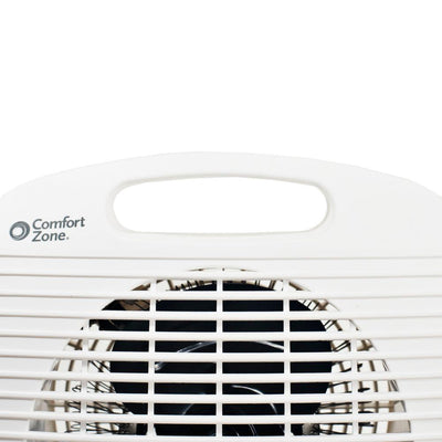 Comfort Zone Electric Space Heater Fan Combination Unit, White (Open Box)