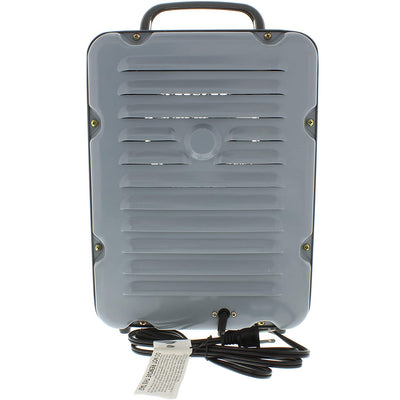 Comfort Zone Compact Electric Utility Space Heater Personal Fan, Gray (Used)