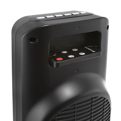 Comfort Zone Portable 23" Oscillating Digital Tower Space Heater with Remote