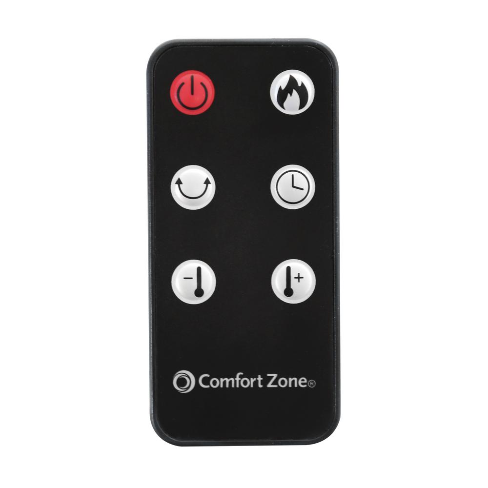 Comfort Zone Portable 23" Oscillating Digital Tower Space Heater with Remote - VMInnovations