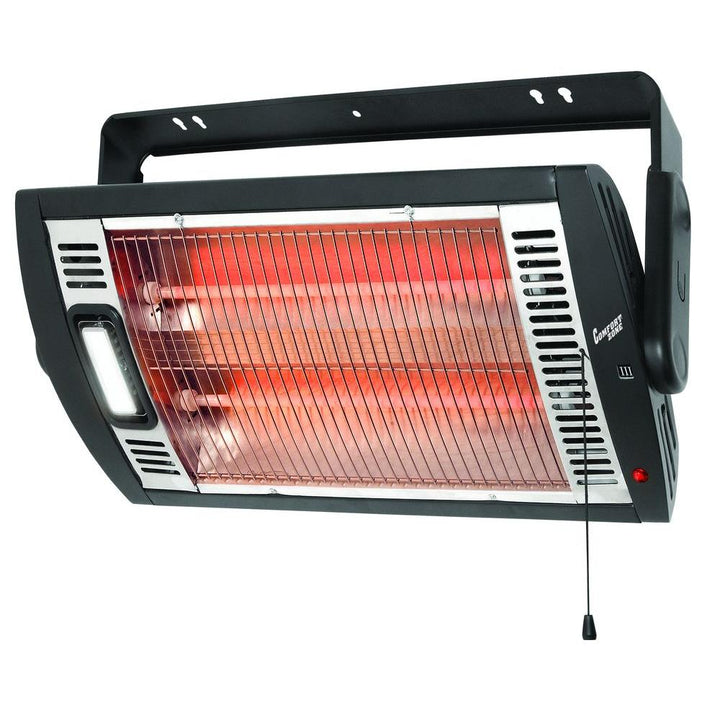 Comfort Zone Radiant Quartz Infrared Work Shop Space Heater Unit (Open Box)