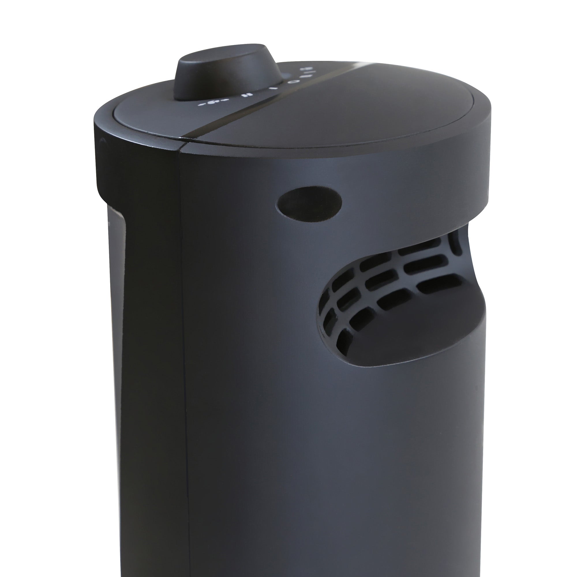 Comfort Zone 12-Inch Compact 2 Speed Oscillating Tower Fan, Black (Open Box)