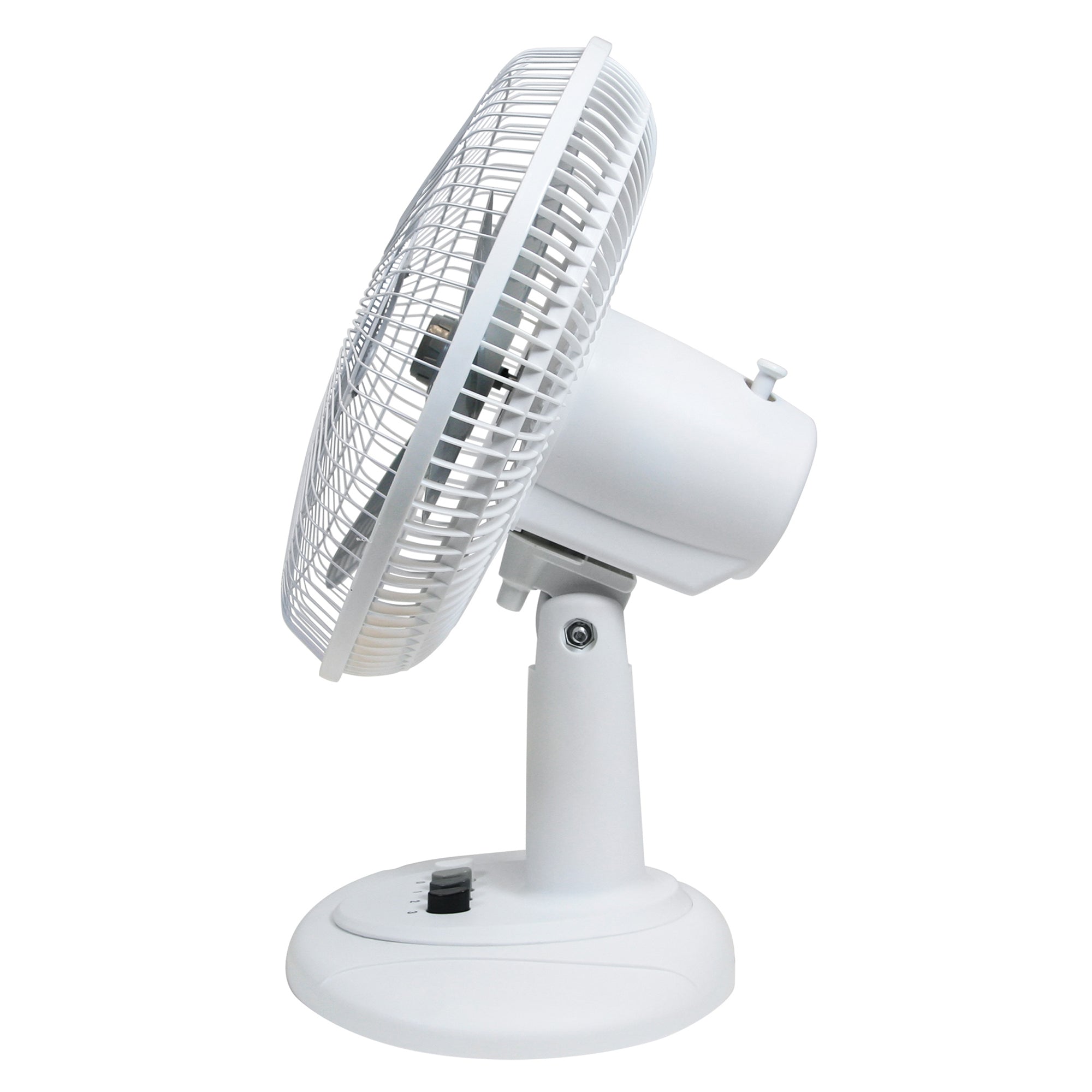 Comfort Zone 16" High-Velocity 3 Speed Oscillating Table Fan, White (Open Box)