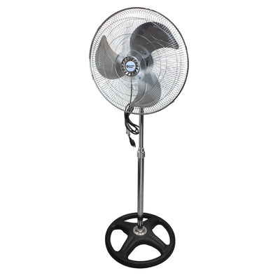 Comfort Zone 18" High-Velocity 3 Speed Industrial Pedestal Fan, Black(For Parts)