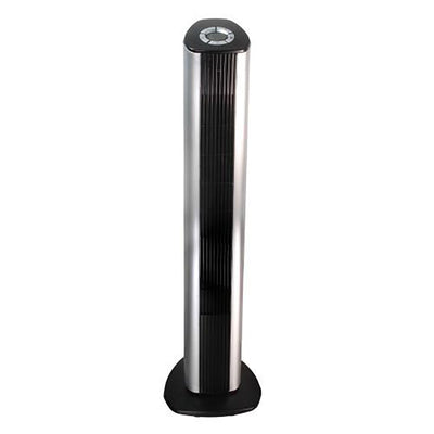 Comfort Zone 42" 4 Speed Slim Oscillating Tower Fan with Remote, Black (Damaged)