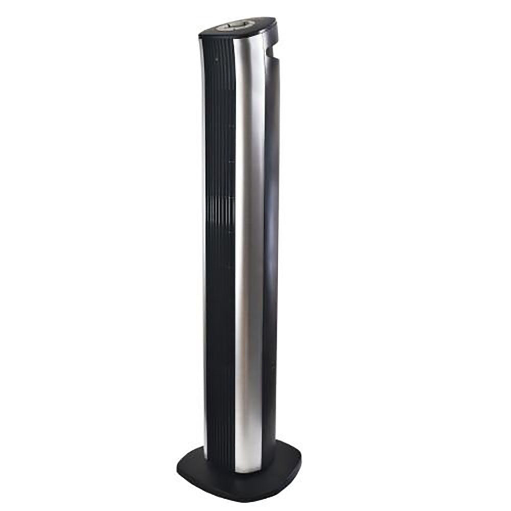 Comfort Zone 42" 4 Speed Oscillating Tower Fan with Remote, Black  (Open Box) - VMInnovations