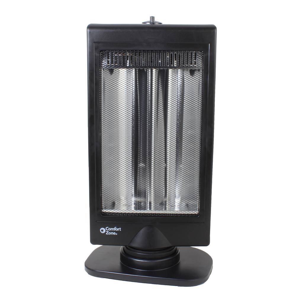 Comfort Zone Portable Slimline Electric Halogen Radiant Space Heater (Open Box)